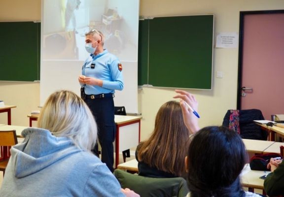 Rencontre avec l'adjudant-chef Senchou, Brigade de Libourne.