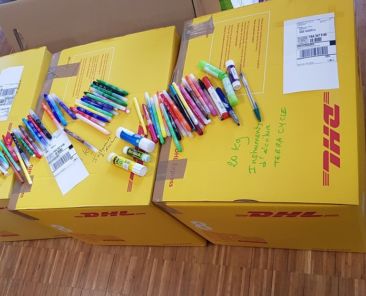 Collecte des outils d'écriture usagés
