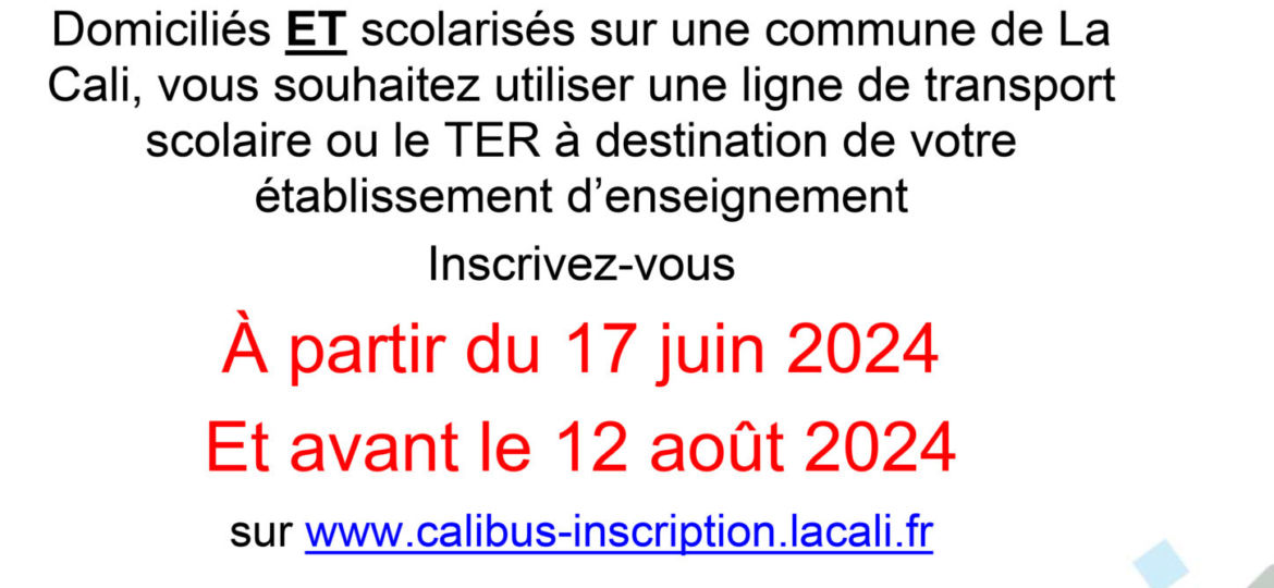 Affiche inscription rentrée scolaire 2024-2025-1